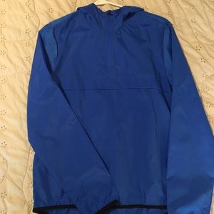 Royal Blue Quarter Zip WindBreaker/ Rain Jacket